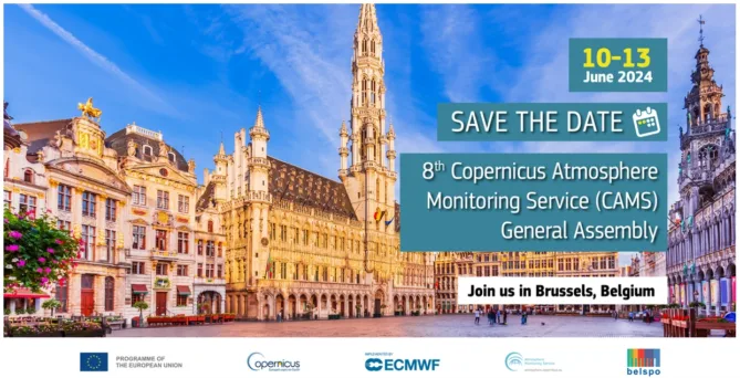 Flyer of the 8th General Assembly of the Copernicus Atmosphere Monitoring Service